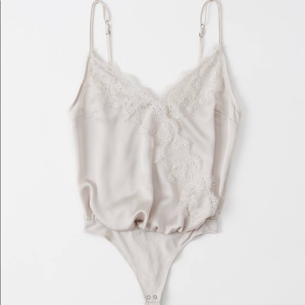 Abercrombie & Fitch Wrap-Front Cami Bodysuit